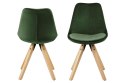 ACTONA Krzesło Dima VIC forest green/wood ACTONA Krzesło Dima VIC forest green/wood