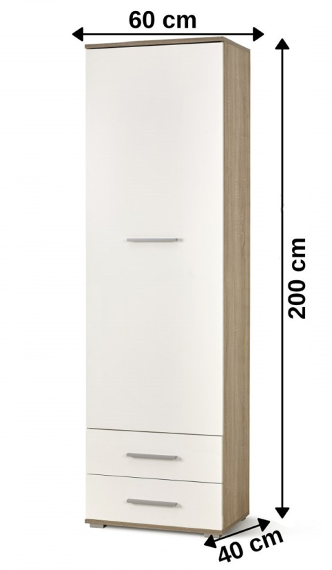Halmar regał LIMA REG1 dąb sonoma/biały MDF lamina Halmar regał LIMA REG1 dąb sonoma/biały MDF lamina