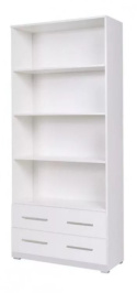 REGAŁ otwarty Z SZUFLADAMI LIMA REG3 Halmar BIAŁY połysk PŁYTA laminowana obrzeża ABS REGAŁ otwarty Z SZUFLADAMI LIMA REG3 Halmar BIAŁY połysk PŁYTA laminowana obrzeża ABS