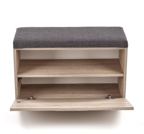 Halmar LIMA ST2 szafka na buty MDF laminat obrzeża ABS połysk biały/dąb sonoma Halmar LIMA ST2 szafka na buty MDF laminat obrzeża ABS połysk biały/dąb sonoma
