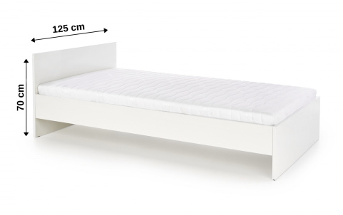 HALMAR łóżko LIMA 120 biały MDF laminat, ABS obrzeża HALMAR łóżko LIMA 120 biały MDF laminat, ABS obrzeża