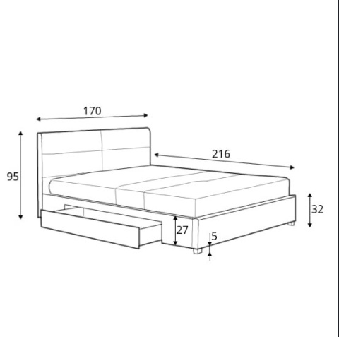 ŁÓŻKO DWUOSOBOWE Z SZUFLADĄ MERIDA 160x200 JASNY POPIEL tkanina lite drewno NATURALNY HALMAR ŁÓŻKO DWUOSOBOWE Z SZUFLADĄ MERIDA 160x200 JASNY POPIEL tkanina lite drewno NATURALNY HALMAR