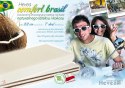 Materac lateksowo-kokosowy Hevea Brasil 200x120 (Bamboo)