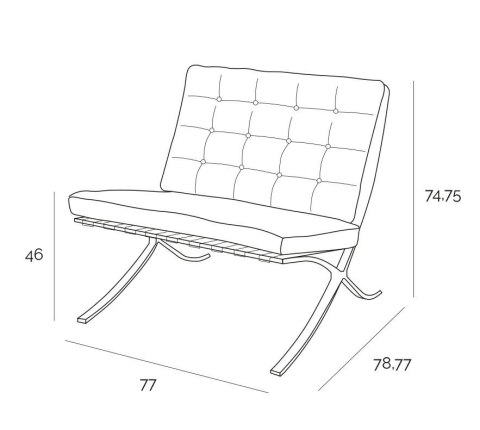 D2.DESIGN Fotel BA1 czarna eko skóra D2.DESIGN Fotel BA1 czarna eko skóra