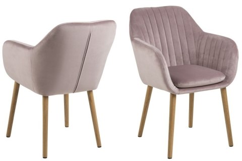 ACTONA Krzesło Emilia Velvet dusty rose ACTONA Krzesło Emilia Velvet dusty rose