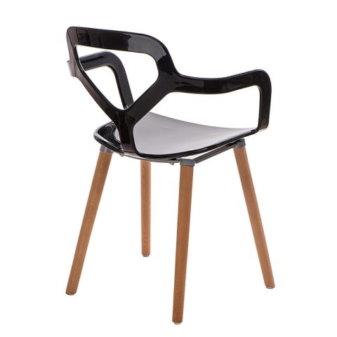 D2.DESIGN Krzesło Nox Wood czarne D2.DESIGN Krzesło Nox Wood czarne