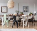D2.DESIGN Krzesło Paris Arms niebieskie metalowe, inspirowane Tolix, można sztaplować D2.DESIGN Krzesło Paris Arms niebieskie metalowe, inspirowane Tolix, można sztaplować