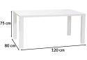 SIGNAL STÓŁ MONTEGO BIAŁY LAKIER 120X80X75 SIGNAL STÓŁ MONTEGO BIAŁY LAKIER 120X80X75