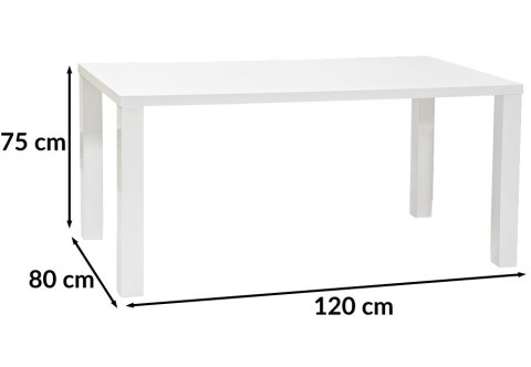 SIGNAL STÓŁ MONTEGO BIAŁY LAKIER 120X80X75 SIGNAL STÓŁ MONTEGO BIAŁY LAKIER 120X80X75