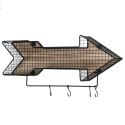 Intesi Wieszak ścienny Intesi Arrow drewno naturalny metal malowany czarny z funkcją koszyka na drobne przedmioty Intesi Wieszak ścienny Intesi Arrow drewno naturalny metal malowany czarny z funkcją koszyka na drobne przedmioty