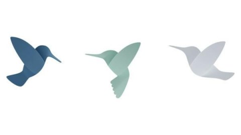 Umbra b.v. Zestaw dekoracyjny Hummingbird Koliber m ultikolor Umbra b.v. Zestaw dekoracyjny Hummingbird Koliber m ultikolor