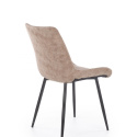 Halmar K313 krzesło nogi - czarne, tapicerka - brązowa