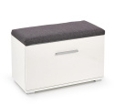 Halmar tapicerowana szafka na buty LIMA ST2 MDF laminat biały połysk, obrzeża ABS 70x32 Halmar tapicerowana szafka na buty LIMA ST2 MDF laminat biały połysk, obrzeża ABS 70x32