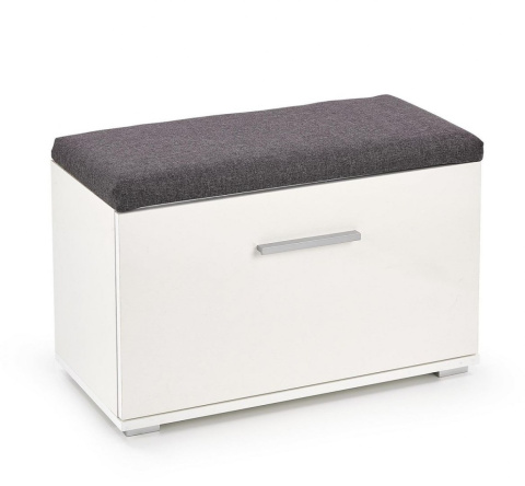 Halmar tapicerowana szafka na buty LIMA ST2 MDF laminat biały połysk, obrzeża ABS 70x32 Halmar tapicerowana szafka na buty LIMA ST2 MDF laminat biały połysk, obrzeża ABS 70x32