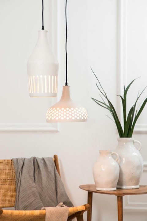 Light&Living Lampa wisząca Twinkle ceramiczna biała Light&Living Lampa wisząca Twinkle ceramiczna biała