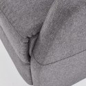 Halmar FELIPE fotel wypoczynkowy rozkładany ciemny popiel (szary) tkanina