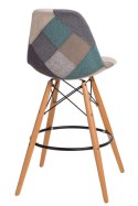 D2.DESIGN Hoker P016W Patchwork niebieski