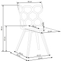 Halmar K308 krzesło biały / popiel Halmar K308 krzesło biały / popiel