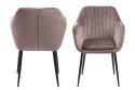 ACTONA Krzesło Emilia Velvet dusty rose/black ACTONA Krzesło Emilia Velvet dusty rose/black