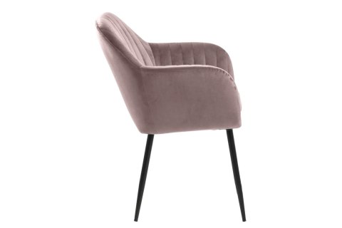 ACTONA Krzesło Emilia Velvet dusty rose/black ACTONA Krzesło Emilia Velvet dusty rose/black