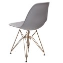 D2.DESIGN Krzesło P016 PP Gold dark grey D2.DESIGN Krzesło P016 PP Gold dark grey