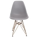 D2.DESIGN Krzesło P016 PP Gold dark grey D2.DESIGN Krzesło P016 PP Gold dark grey