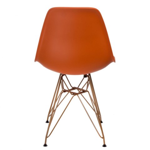 D2.DESIGN Krzesło P016 PP Gold pomarańczowe D2.DESIGN Krzesło P016 PP Gold pomarańczowe