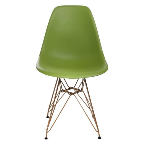 D2.DESIGN Krzesło P016 PP Gold zielone D2.DESIGN Krzesło P016 PP Gold zielone