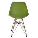 D2.DESIGN Krzesło P016 PP Gold zielone D2.DESIGN Krzesło P016 PP Gold zielone