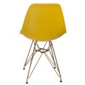 D2.DESIGN Krzesło P016 PP Gold żółte D2.DESIGN Krzesło P016 PP Gold żółte