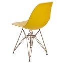 D2.DESIGN Krzesło P016 PP Gold żółte D2.DESIGN Krzesło P016 PP Gold żółte