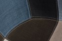 D2.DESIGN Krzesło P018 RAR patchwork nieb. - szary D2.DESIGN Krzesło P018 RAR patchwork nieb. - szary