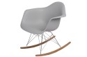 D2.DESIGN Krzesło P018 RR PP tworzywo jasno szare light grey insp. RAR podstawa metal chromowany drewniane płozy D2.DESIGN Krzesło P018 RR PP tworzywo jasno szare light grey insp. RAR podstawa metal chromowany drewniane płozy