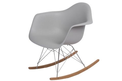 D2.DESIGN Krzesło P018 RR PP tworzywo jasno szare light grey insp. RAR podstawa metal chromowany drewniane płozy D2.DESIGN Krzesło P018 RR PP tworzywo jasno szare light grey insp. RAR podstawa metal chromowany drewniane płozy