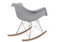D2.DESIGN Krzesło P018 RR PP tworzywo jasno szare light grey insp. RAR podstawa metal chromowany drewniane płozy D2.DESIGN Krzesło P018 RR PP tworzywo jasno szare light grey insp. RAR podstawa metal chromowany drewniane płozy