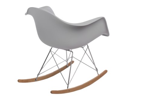 D2.DESIGN Krzesło P018 RR PP tworzywo jasno szare light grey insp. RAR podstawa metal chromowany drewniane płozy D2.DESIGN Krzesło P018 RR PP tworzywo jasno szare light grey insp. RAR podstawa metal chromowany drewniane płozy