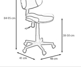 SIGNAL FOTEL OBROTOWY Q-G2 POMARAŃCZOWO/SZARY