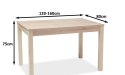 SIGNAL STÓŁ PRISM KOLOR DĄB SONOMA 120(160)x80 SIGNAL STÓŁ PRISM KOLOR DĄB SONOMA 120(160)x80