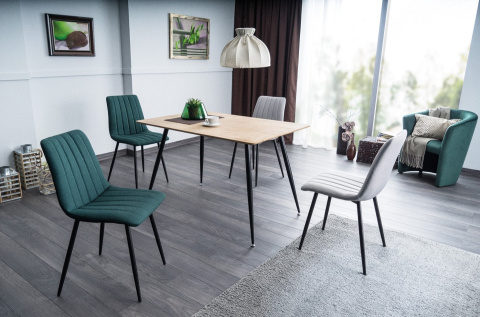 STÓŁ PROSTOKĄTNY REMUS SIGNAL MDF DĄB / CZARNY METAL STELAŻ 120X80 DO KUCHNI DO JADALNI DO LOKALU STÓŁ PROSTOKĄTNY REMUS SIGNAL MDF DĄB / CZARNY METAL STELAŻ 120X80 DO KUCHNI DO JADALNI DO LOKALU
