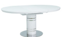 SIGNAL STÓŁ STRATOS ROZKŁADANY BLAT MDF + SZKŁO HARTOWANE BIAŁY LAKIER/ PODSTAWA MDF + STAL NIERDZEWNA BIAŁY LAKIER 120(160)x120 SIGNAL STÓŁ STRATOS ROZKŁADANY BLAT MDF + SZKŁO HARTOWANE BIAŁY LAKIER/ PODSTAWA MDF + STAL NIERDZEWNA BIAŁY LAKIER 120(160)x120