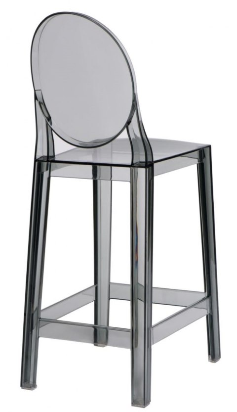 D2.DESIGN Stołek barowy Viki transparentny dymiony D2.DESIGN Stołek barowy Viki transparentny dymiony