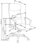FOTEL NA KÓŁKACH PRACOWNICZY OBROTOWY TILT VIRE Halmar BIAŁY tkanina + siatka FOTEL NA KÓŁKACH PRACOWNICZY OBROTOWY TILT VIRE Halmar BIAŁY tkanina + siatka