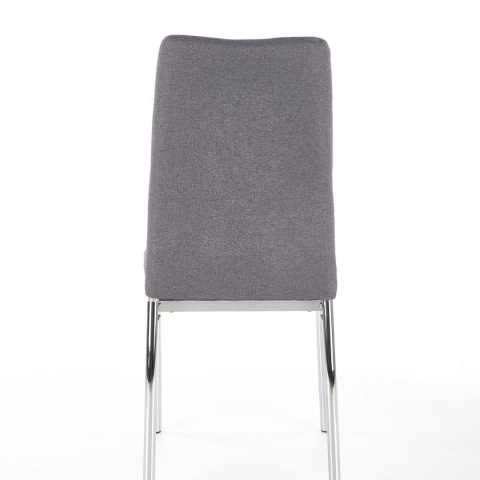 Halmar K309 krzesło do jadalni jasny popiel, materiał: tkanina / stal chromowana Halmar K309 krzesło do jadalni jasny popiel, materiał: tkanina / stal chromowana