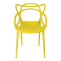 D2.DESIGN Krzesło Lexi żółte tworzywo PP insp. Master chair wygodne i nowoczesne do jadalni recepcji na taras D2.DESIGN Krzesło Lexi żółte tworzywo PP insp. Master chair wygodne i nowoczesne do jadalni recepcji na taras