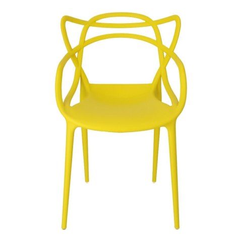 D2.DESIGN Krzesło Lexi żółte tworzywo PP insp. Master chair wygodne i nowoczesne do jadalni recepcji na taras D2.DESIGN Krzesło Lexi żółte tworzywo PP insp. Master chair wygodne i nowoczesne do jadalni recepcji na taras