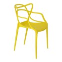 D2.DESIGN Krzesło Lexi żółte tworzywo PP insp. Master chair wygodne i nowoczesne do jadalni recepcji na taras D2.DESIGN Krzesło Lexi żółte tworzywo PP insp. Master chair wygodne i nowoczesne do jadalni recepcji na taras
