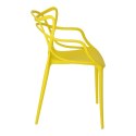D2.DESIGN Krzesło Lexi żółte tworzywo PP insp. Master chair wygodne i nowoczesne do jadalni recepcji na taras D2.DESIGN Krzesło Lexi żółte tworzywo PP insp. Master chair wygodne i nowoczesne do jadalni recepcji na taras