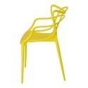 D2.DESIGN Krzesło Lexi żółte tworzywo PP insp. Master chair wygodne i nowoczesne do jadalni recepcji na taras D2.DESIGN Krzesło Lexi żółte tworzywo PP insp. Master chair wygodne i nowoczesne do jadalni recepcji na taras