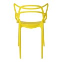 D2.DESIGN Krzesło Lexi żółte tworzywo PP insp. Master chair wygodne i nowoczesne do jadalni recepcji na taras D2.DESIGN Krzesło Lexi żółte tworzywo PP insp. Master chair wygodne i nowoczesne do jadalni recepcji na taras
