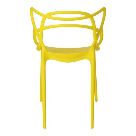 D2.DESIGN Krzesło Lexi żółte tworzywo PP insp. Master chair wygodne i nowoczesne do jadalni recepcji na taras D2.DESIGN Krzesło Lexi żółte tworzywo PP insp. Master chair wygodne i nowoczesne do jadalni recepcji na taras